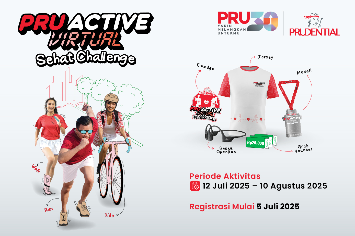 PRUActive Virtual Sehat Challenge Banner